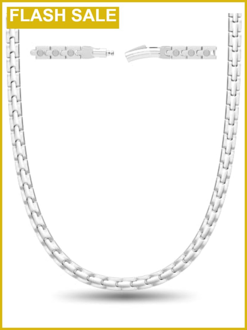 Titanium Magnetic Necklace 62 Magnets Hypoallergenic 22 In Comfort